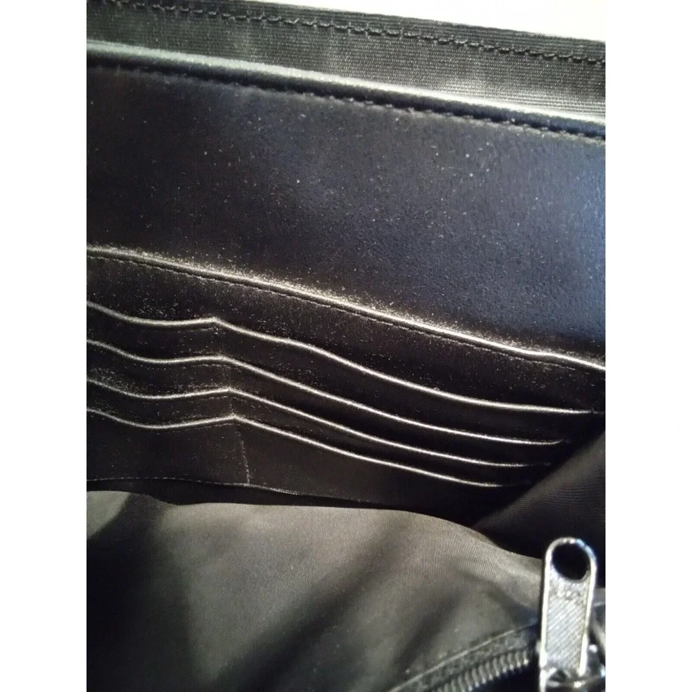 Charter Club Classics Navy Blue Leather Crossbody Bag‎ Cutout Handle Handbag